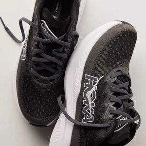 Hoka  😎✨size. 12Men's Charcoal and White Athletic Shoes